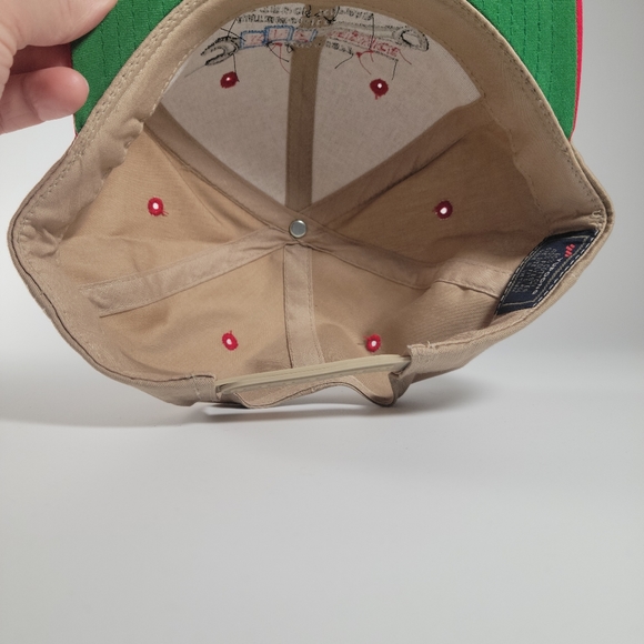 Vintage RNS Baseball Hat Cap Tan Mechanic Themed Great Condition - Picture 8 of 10